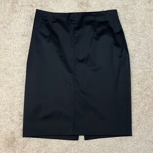 MNG By Mango Satin Pencil Skirt Size 14